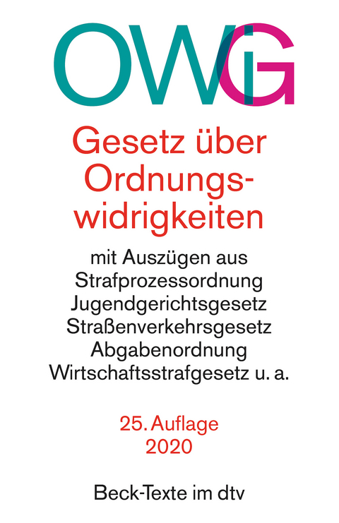 Gesetz &uuml;ber Ordnungswidrigkeiten
