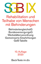 SGB IX Rehabilitation und Teilhabe von Menschen mit Behinderungen - 