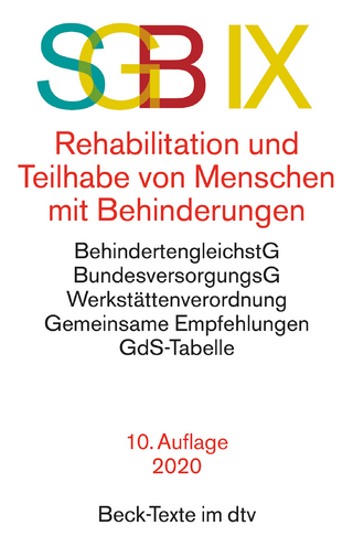 SGB IX Rehabilitation und Teilhabe von Menschen mit Behinderungen