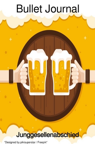 JGA Männer / Cooles Bullet Journal für den Junggesellenabschied JGA 68 Seiten dotted Softcover Geschenke