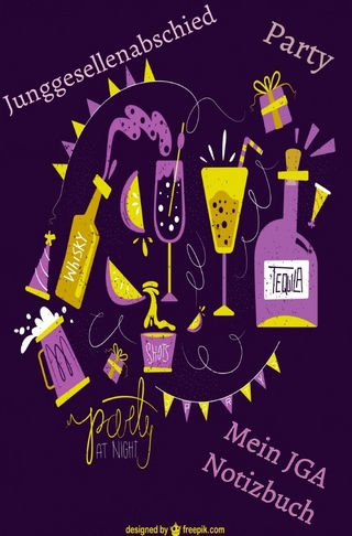 JGA / Cooles Bullet Journal für Junggesellinnenabschied JGA 68 Seiten dotted Softcover Geschenke