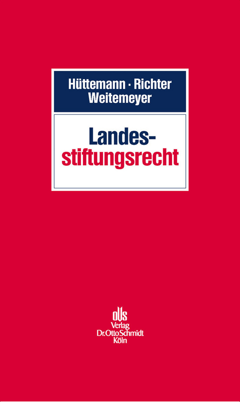 Landesstiftungsrecht -  Markus Büch,  Wilhelm-Albrecht Achilles,  Christine Franzius,  Arnd Arnold,  Katharina Gollan,  Wolfram B