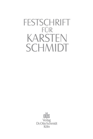 Festschrift für Karsten Schmidt