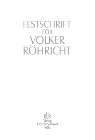 Festschrift für Volker Röhricht