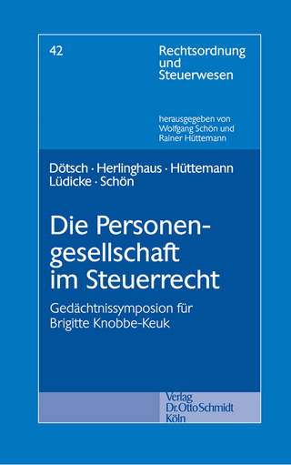 Die Personengesellschaft im Steuerrecht