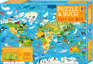 Puzzle & Buch: Tiere der Welt