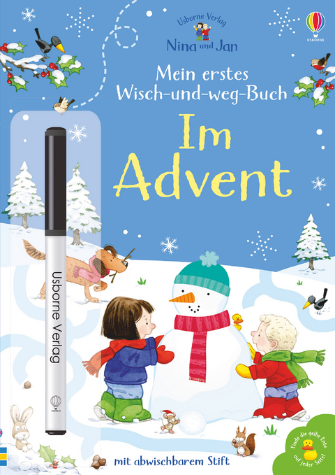 Nina und Jan - Mein erstes Wisch-und-weg-Buch: Im Advent - Sam Taplin