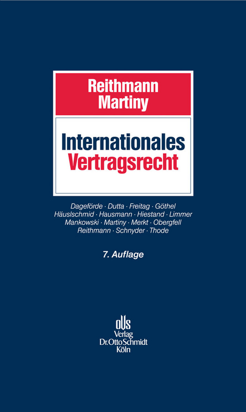 Internationales Vertragsrecht - 