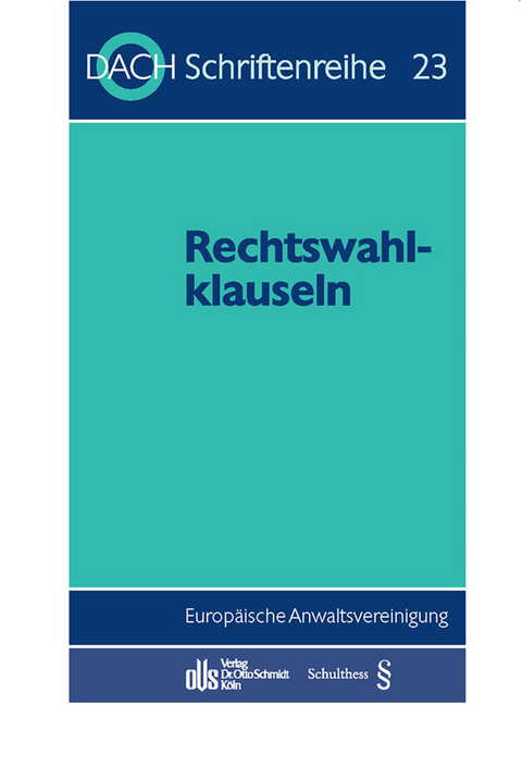Rechtswahlklauseln - 