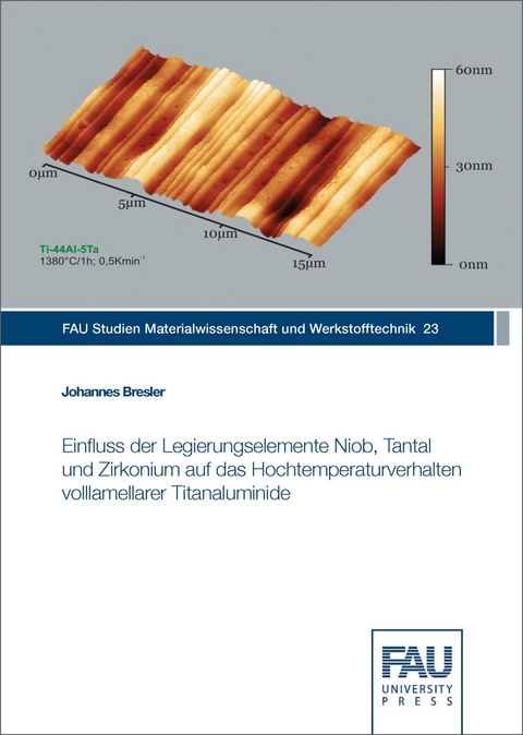 Einfluss der Legierungselemente Niob, Tantal und Zirkonium auf das Hochtemperaturverhalten volllamellarer Titanaluminide - Johannes Bresler