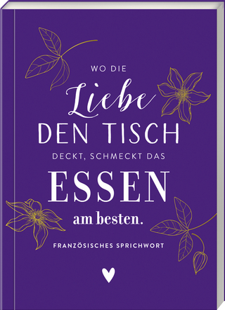 Kleines Notizheft (Lila mit Blumen, Hölker Küchenpapeterie)