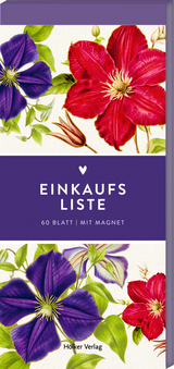Einkaufsliste (Clematis Lila & Pink, H&ouml;lker K&uuml;chenpapeterie)