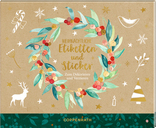 Stickerbuch - Weihnachtliche Etiketten und Sticker