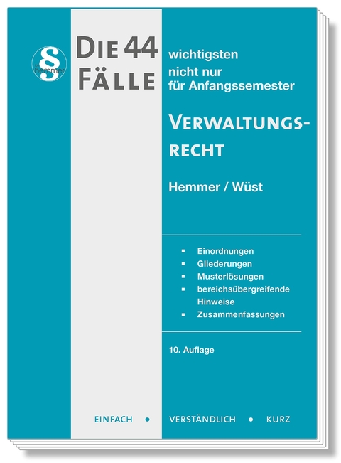 Die 44 wichtigsten F&auml;lle Verwaltungsrecht - Karl-Edmund Hemmer, Achim W&uuml;st,  Kresser