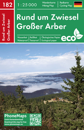 Rund um Zwiesel, Großer Arber, Wander - Radkarte 1 : 25 000