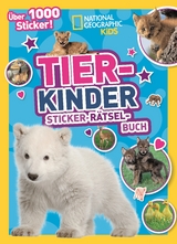 Tierkinder Sticker-R&auml;tsel-Buch mit &uuml;ber 1000 Stickern