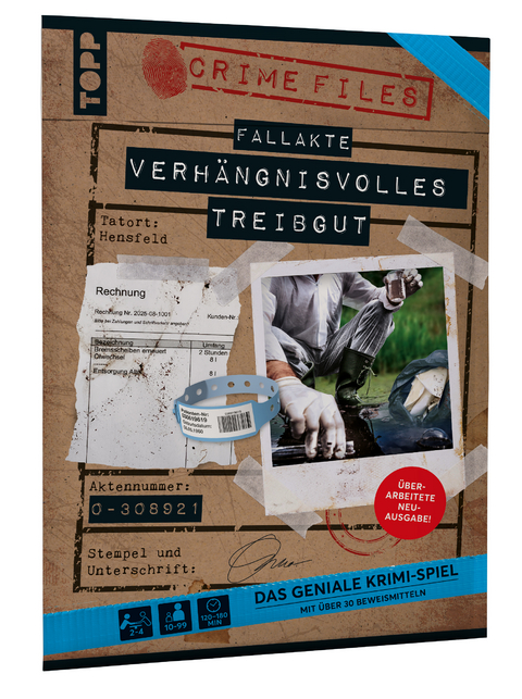 Crime Files &ndash; Fallakte: Verh&auml;ngnisvolles Treibgut &ndash; Das geniale Krimispiel mit &uuml;ber 30 Beweismitteln - Silvano Beck, Simon Angerer