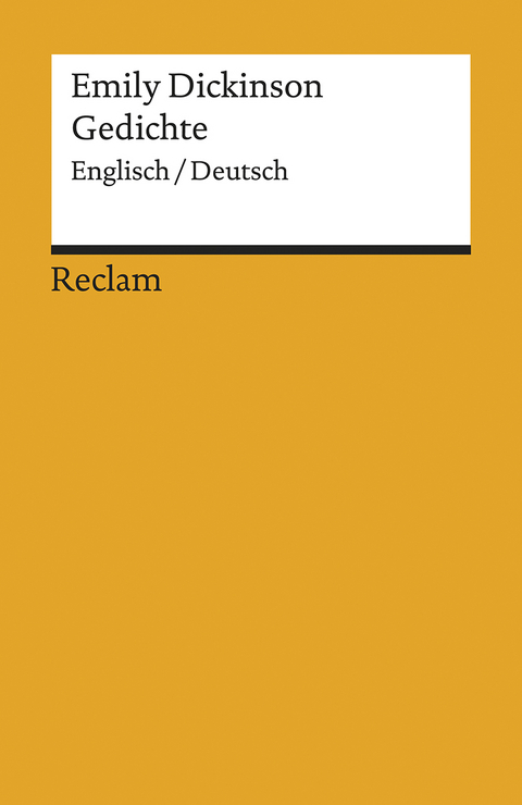 Gedichte. Englisch/Deutsch -  Emily Dickinson