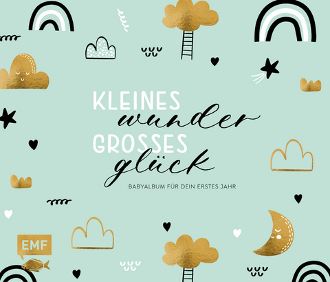 Kleines Wunder, großes Glück – Babyalbum für dein erstes Jahr (Handlettering)