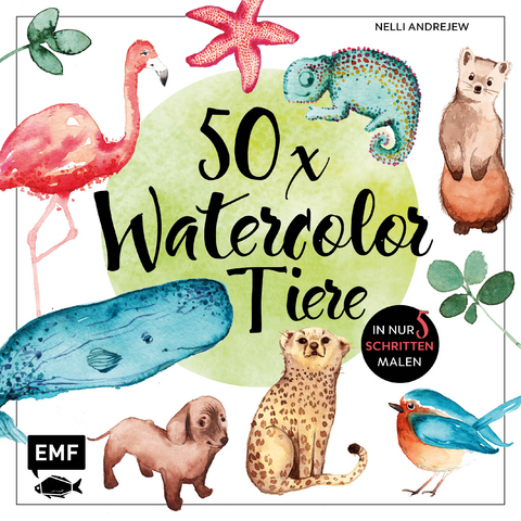 50 x Watercolor Tiere - Nelli Andrejew