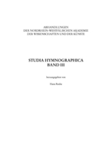 Studia Hymnographica III - 