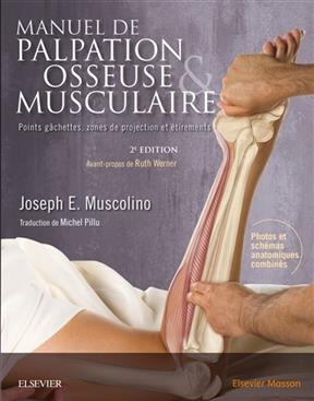 Manuel de palpation osseuse & musculaire : points g&acirc;chettes, zones de projection et &eacute;tirements -  Muscolino-j
