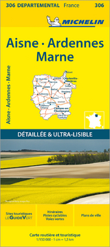 Aisne Ardennes Marne - Michelin Local Map 306 - Michelin
