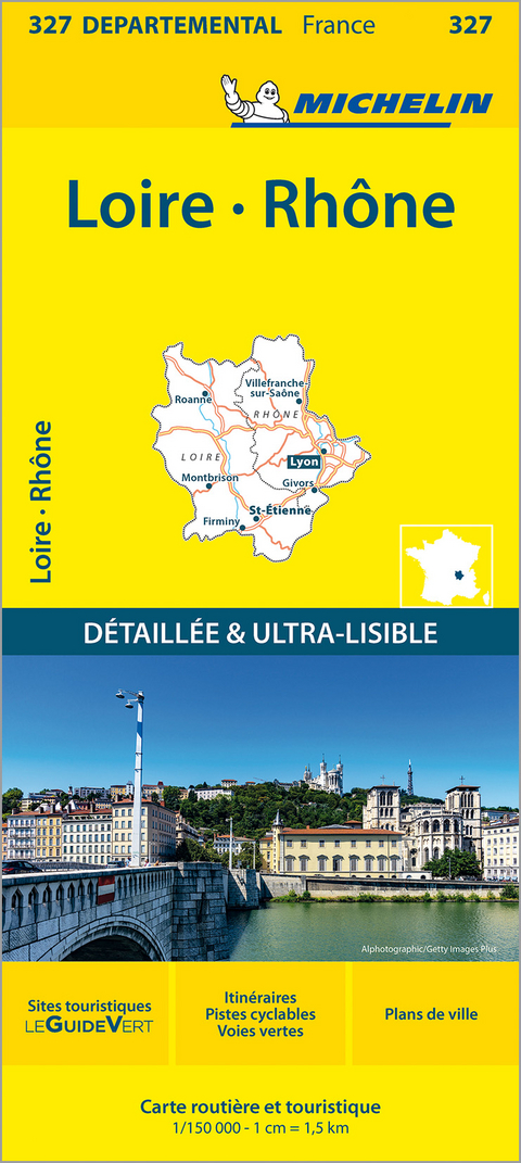 Loire, Rhone - Michelin Local Map 327 -  Michelin