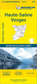 Haute-Saône Vosges - Michelin Local Map 314 - Michelin