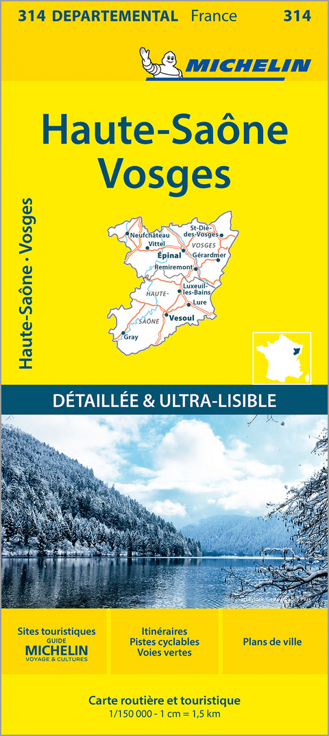 Haute-Saône Vosges - Michelin Local Map 314 -  Michelin