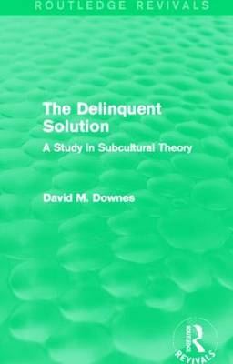 Delinquent Solution (Routledge Revivals) -  David Downes