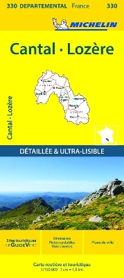 Cantal, Lozire - Michelin Local Map 330