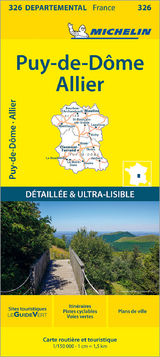 Puy-de-Dôme Allier - Michelin Local Map 326 - Michelin