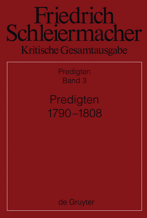 Predigten 1790-1808 - 