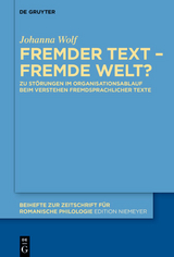 Fremder Text &ndash; fremde Welt? - Johanna Wolf