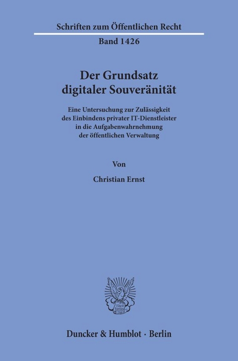 Der Grundsatz digitaler Souveränität. - Christian Ernst