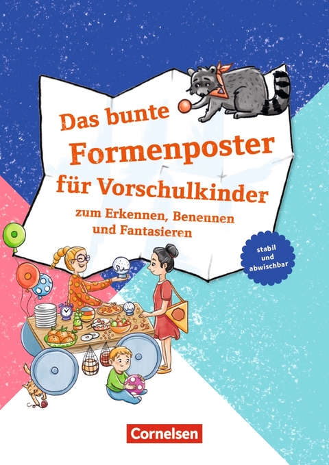 Das bunte Formenposter für Vorschulkinder