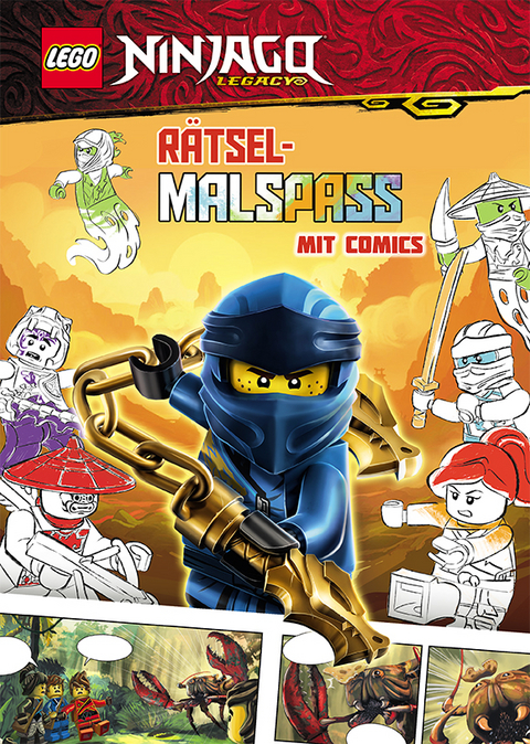 LEGO&reg; NINJAGO&reg; &ndash; R&auml;tselmalspa&szlig; mit Comics -  Ameet Verlag