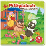Tr&ouml;tsch Unser Sandm&auml;nnchen Puzzlebuch mit 4 Puzzle Pittiplatsch - 