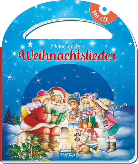 Tr&ouml;tsch Pappenbuch mit Henkel und CD Meine ersten Weihnachtslieder