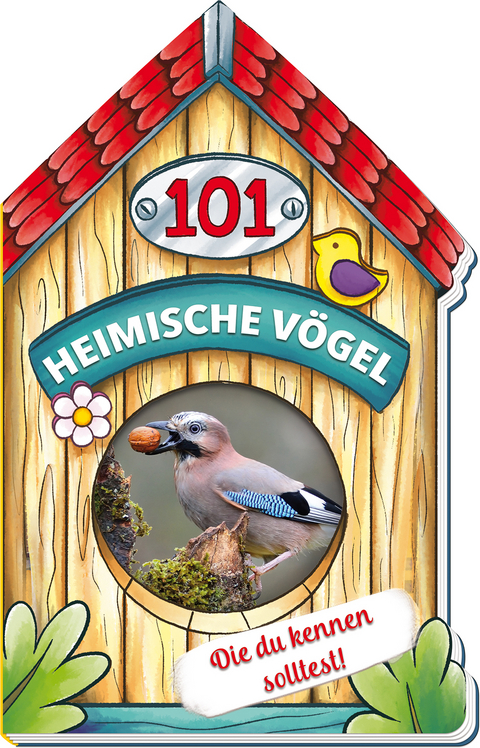 Tr&ouml;tsch Buch in Hausform 101 Heimische V&ouml;gel von A bis Z, die du kennen solltest - 