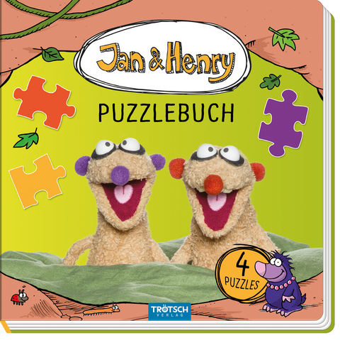 Tr&ouml;tsch Jan und Henry Puzzlebuch mit 4 Puzzle - 
