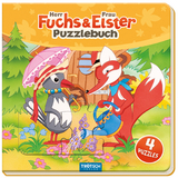 Tr&ouml;tsch Unser Sandm&auml;nnchen Puzzlebuch mit 4 Puzzle Fuchs und Elster - 
