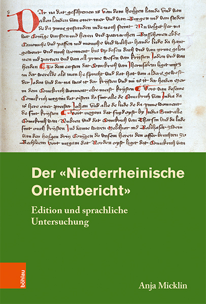 Der &raquo;Niederrheinische Orientbericht&laquo; - Anja Micklin