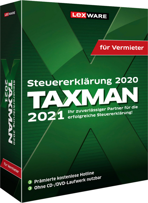 TAXMAN 2021 f&uuml;r Vermieter