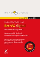 BetrVG digital Vers.17.0 Fortsetzungsbezug - Däubler, Wolfgang; Klebe, Thomas; Wedde, Peter