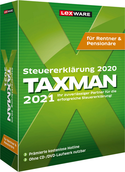 TAXMAN 2021 f&uuml;r Rentner & Pension&auml;re