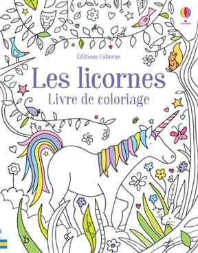 Les licornes : livre de coloriage