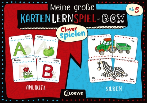Clever spielen - Meine gro&szlig;e KartenLernSpiel-Box - Anlaute/Silben