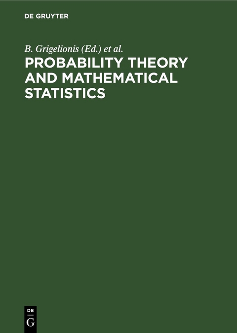 Probability Theory and Mathematical Statistics - 